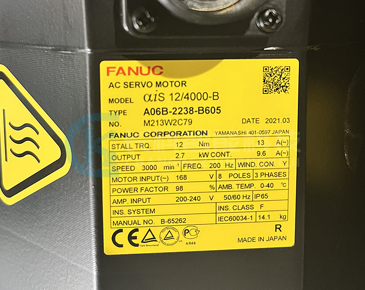發那科伺服電機&alpha;is 12/4000-B A06B-2238-B605